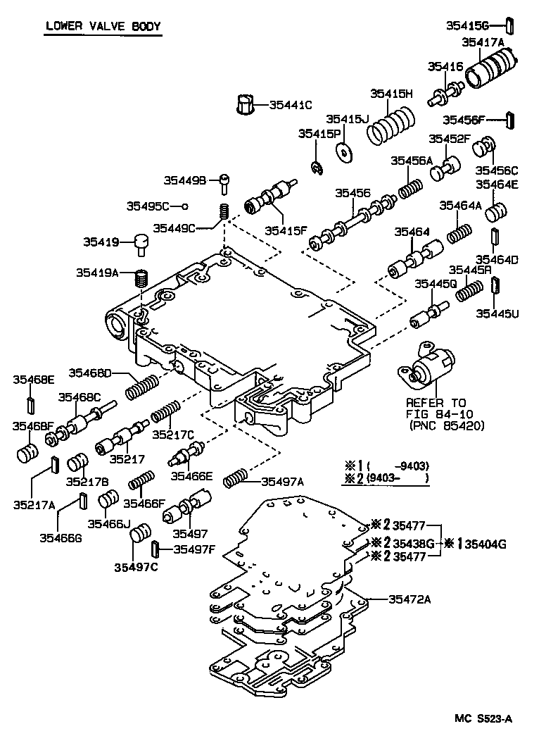  SCEPTER WG CP |  VALVE BODY OIL STRAINER ATM
