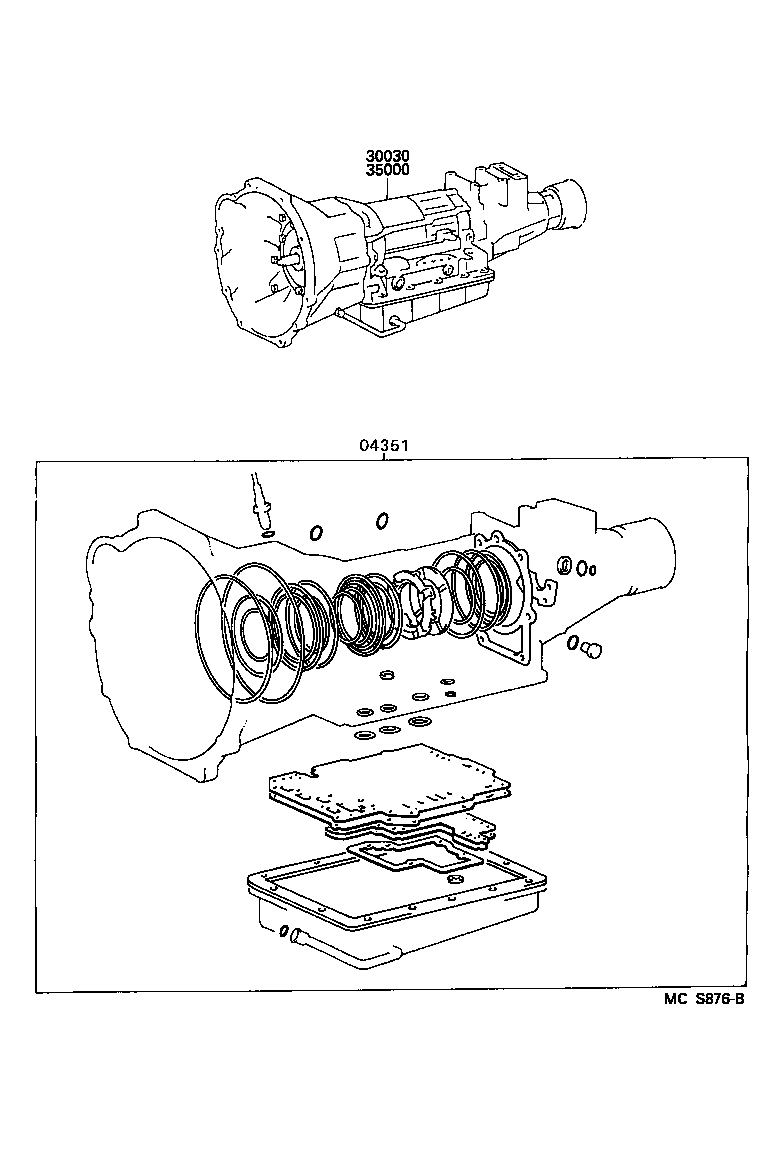  HIACE TRUCK |  TRANSAXLE OR TRANSMISSION ASSY GASKET KIT ATM