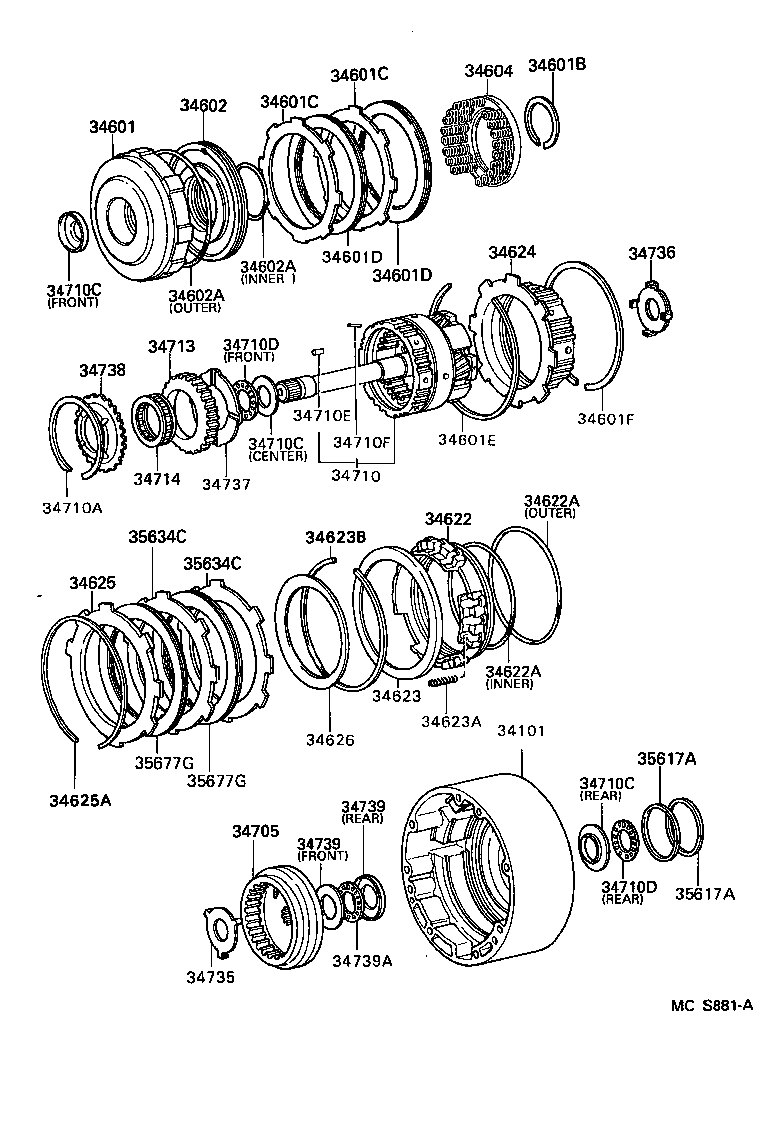  HIACE TRUCK |  OVERDRIVE GEAR ATM