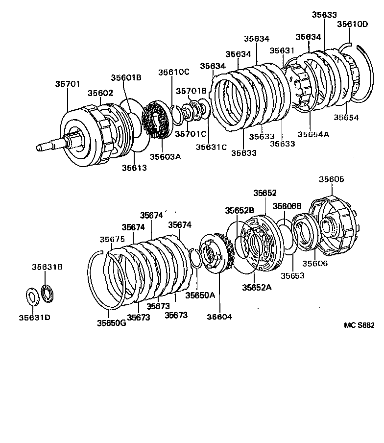  HIACE TRUCK |  BRAKE BAND MULTIPLE DISC CLUTCH ATM