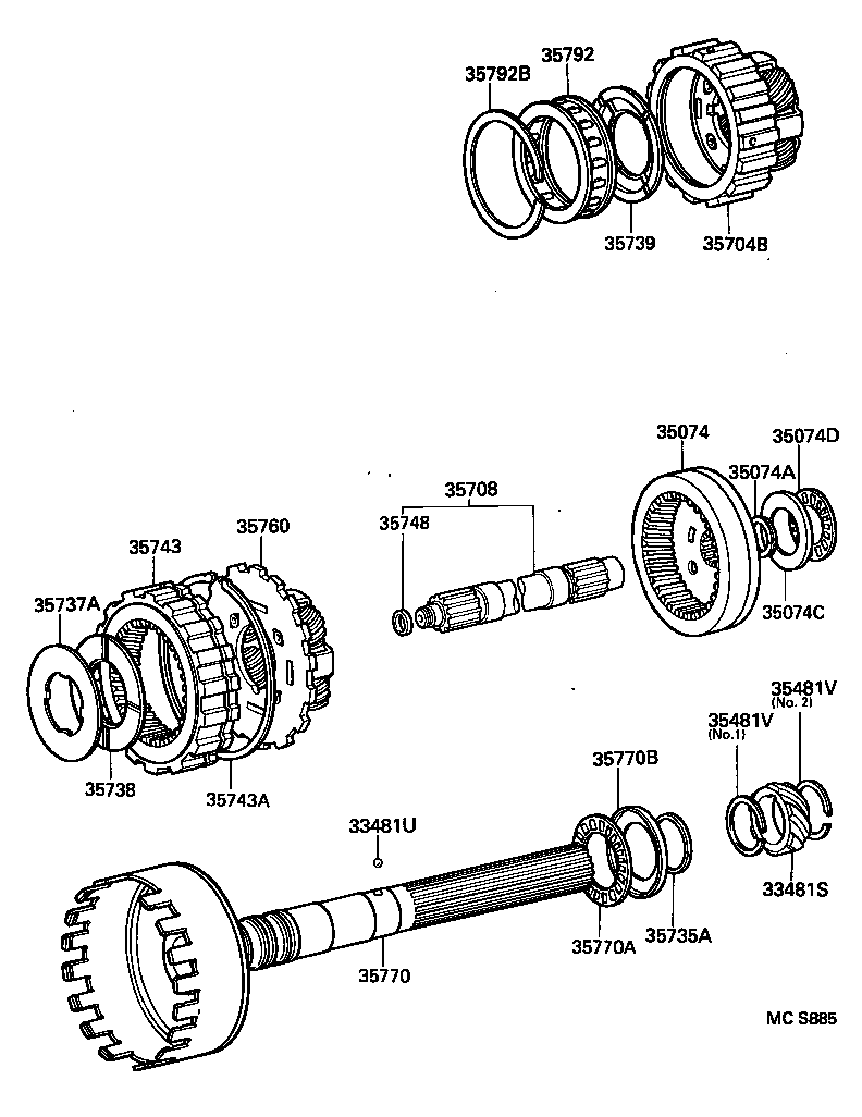  HIACE TRUCK |  PLANETARY GEAR REVERSE PISTON COUNTER GEAR ATM