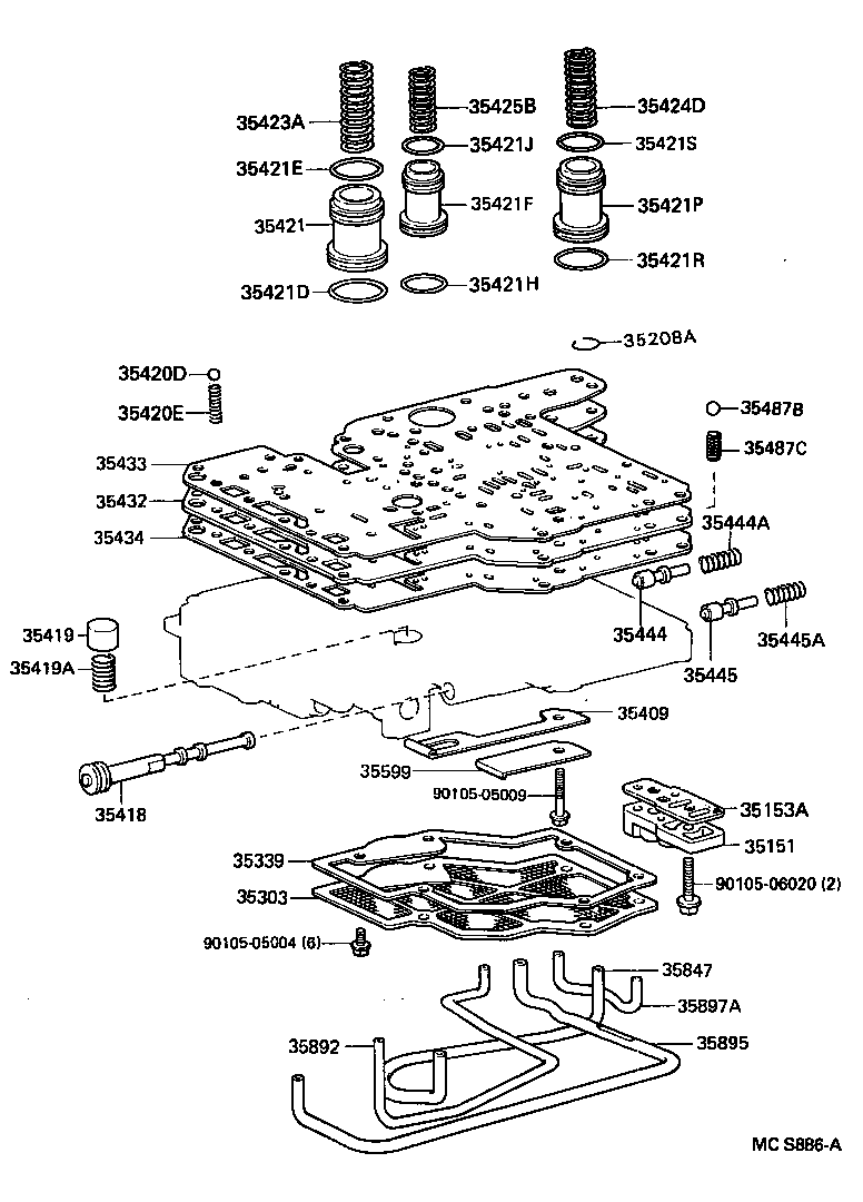  HIACE TRUCK |  VALVE BODY OIL STRAINER ATM