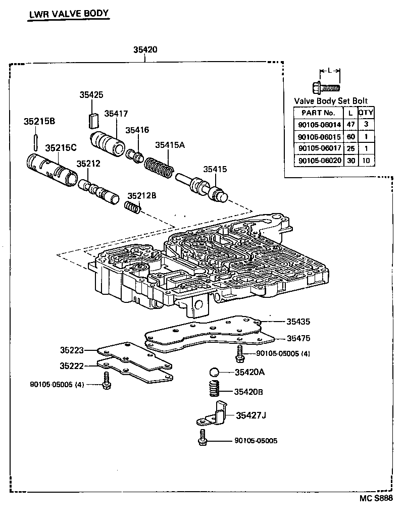  HIACE TRUCK |  VALVE BODY OIL STRAINER ATM