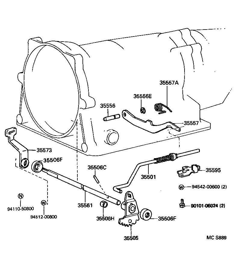  HIACE TRUCK |  THROTTLE LINK VALVE LEVER ATM