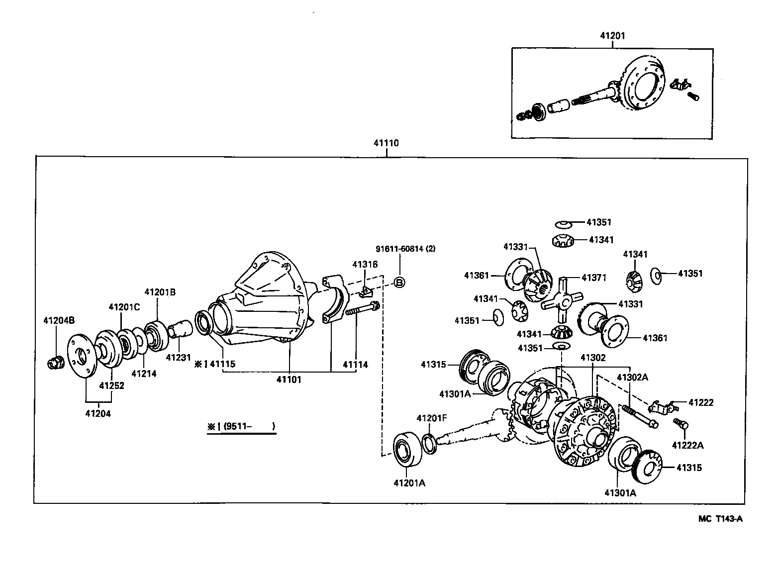  HIACE TRUCK |  REAR AXLE HOUSING DIFFERENTIAL