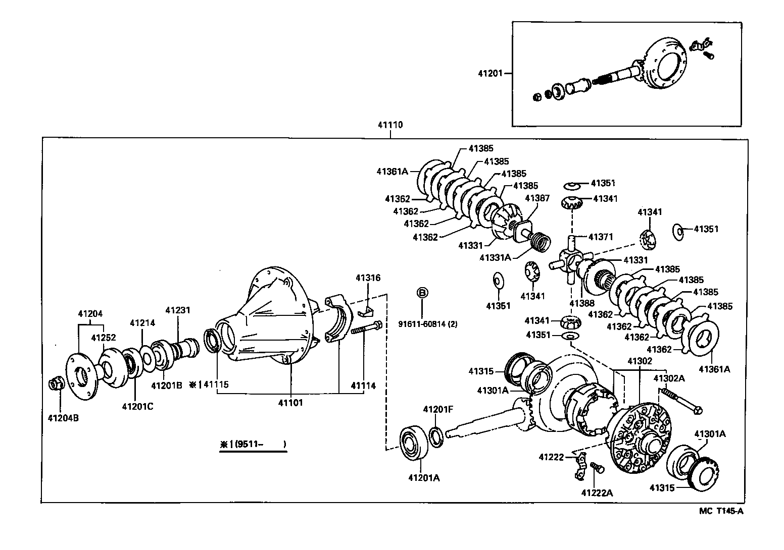  HIACE TRUCK |  REAR AXLE HOUSING DIFFERENTIAL