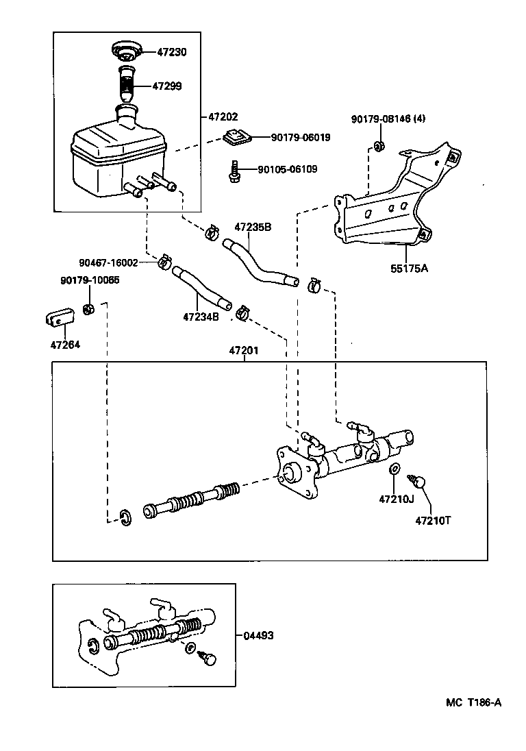  HIACE TRUCK |  BRAKE MASTER CYLINDER