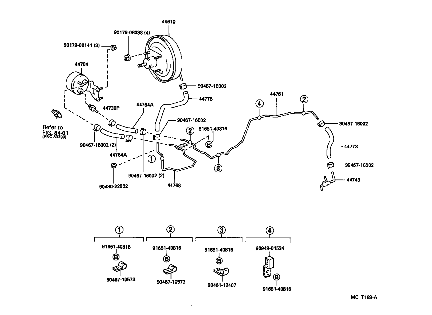  HIACE TRUCK |  BRAKE BOOSTER VACUUM TUBE