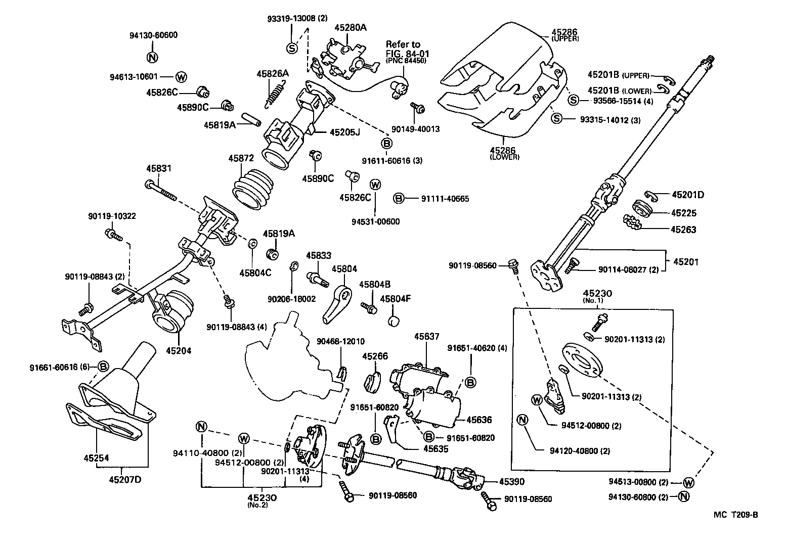  HIACE TRUCK |  STEERING COLUMN SHAFT