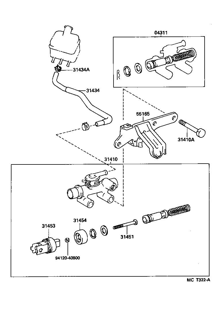  HIACE TRUCK |  CLUTCH MASTER CYLINDER