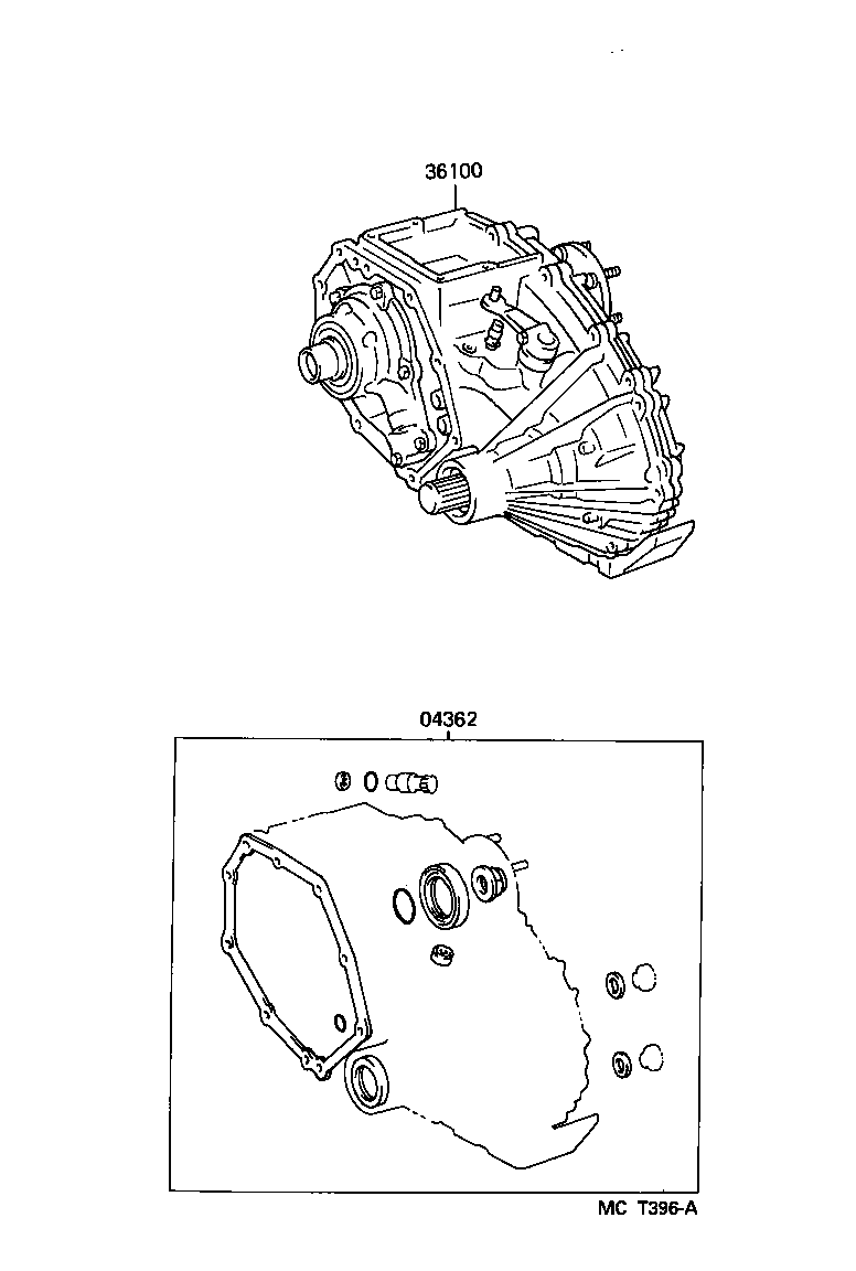  HIACE TRUCK |  TRANSFER ASSEMBLY GASKET KIT