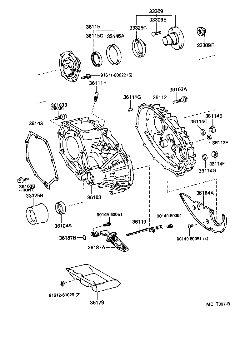  HIACE TRUCK |  TRANSFER CASE EXTENSION HOUSING
