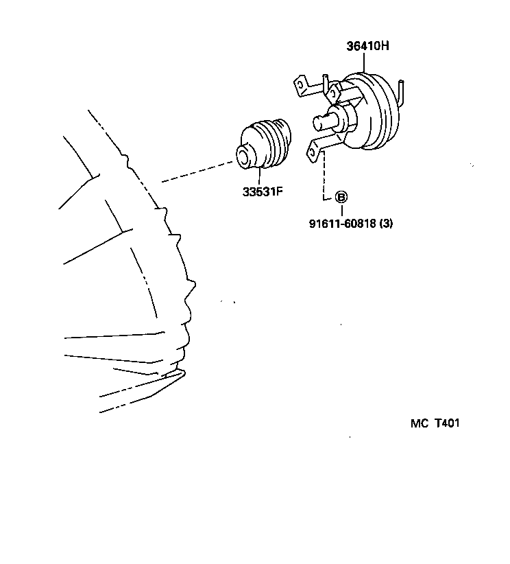  HIACE TRUCK |  DIAPHRAGM CYLINDER TRANSFER VACUUM ACTUATOR
