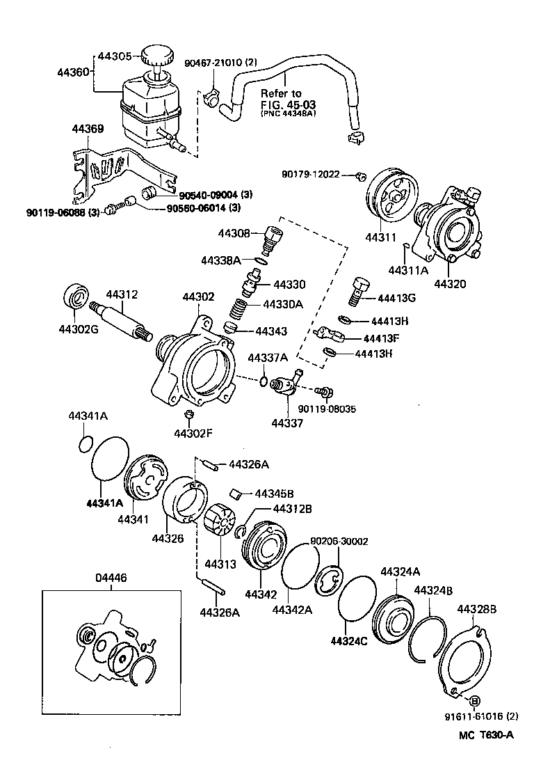  SCEPTER WG CP |  VANE PUMP RESERVOIR POWER STEERING