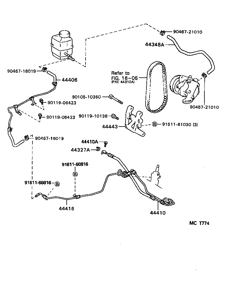  SCEPTER WG CP |  POWER STEERING TUBE