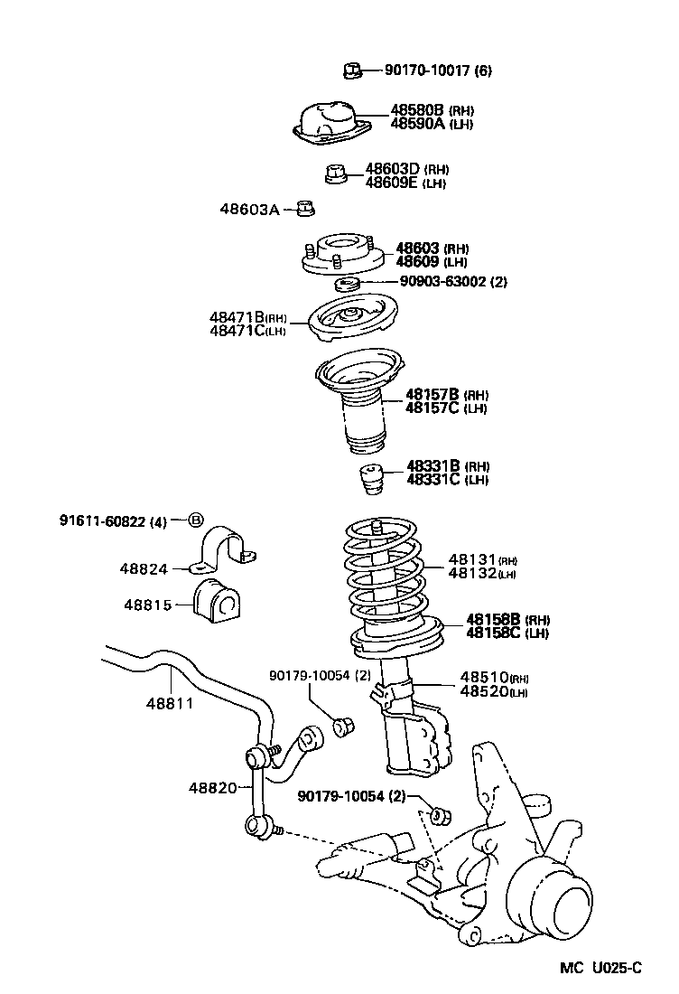  SCEPTER WG CP |  FRONT SPRING SHOCK ABSORBER