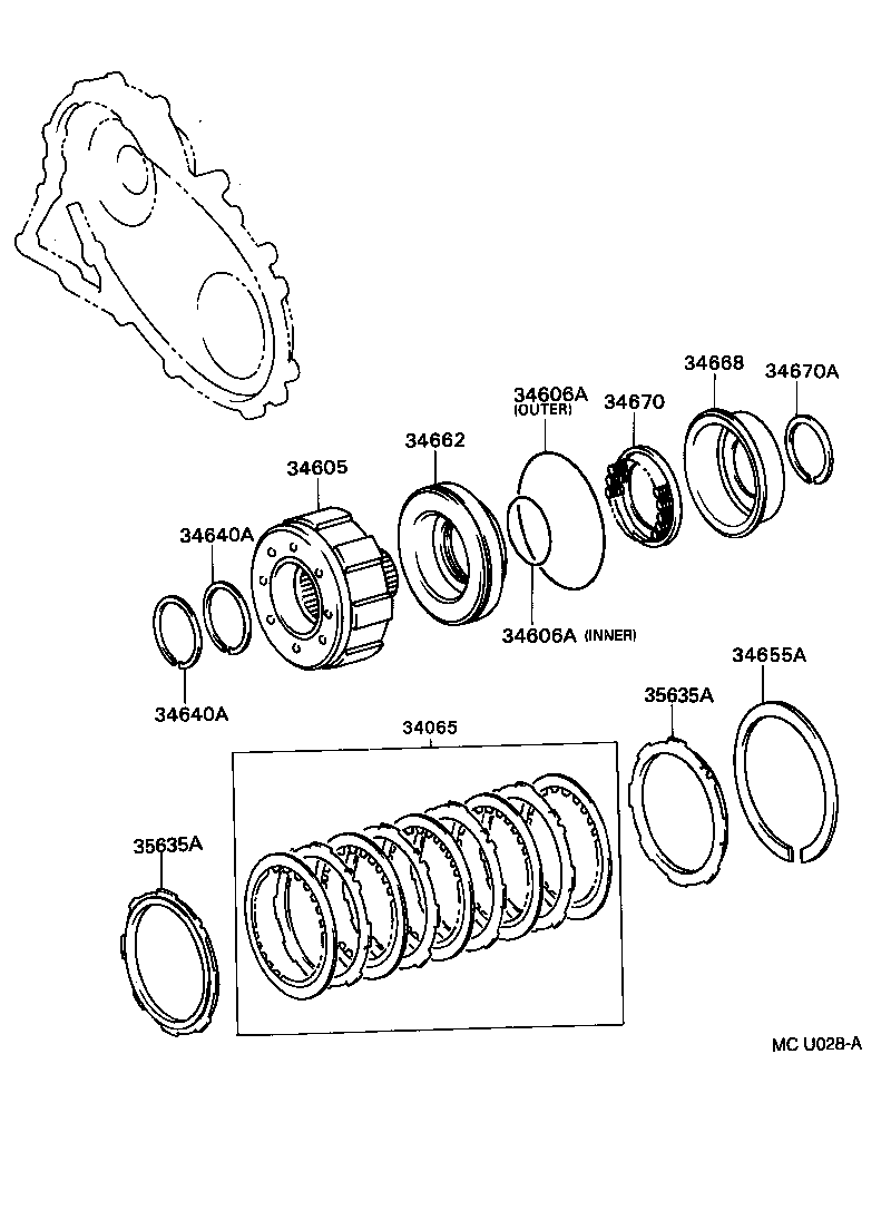  CROWN CROWN MAJESTA |  TRANSFER DIRECT CLUTCH LOW BRAKE SUPPORT