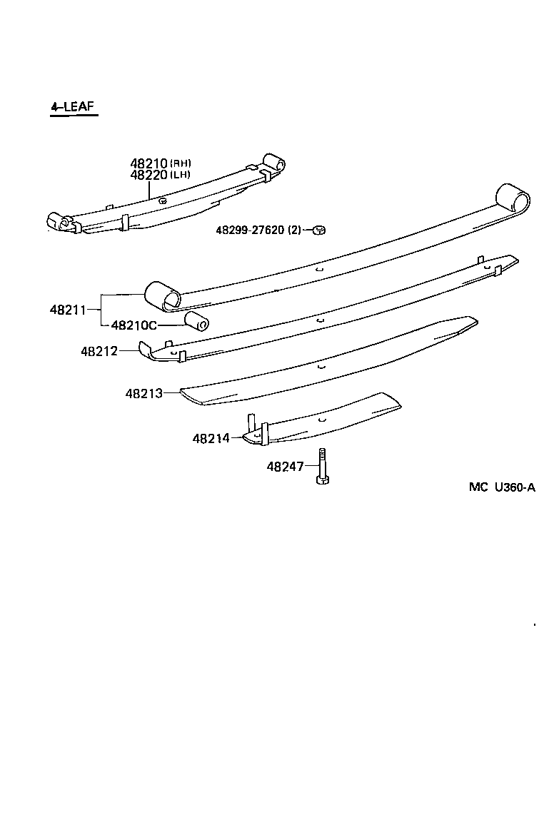  HIACE TRUCK |  REAR SPRING SHOCK ABSORBER