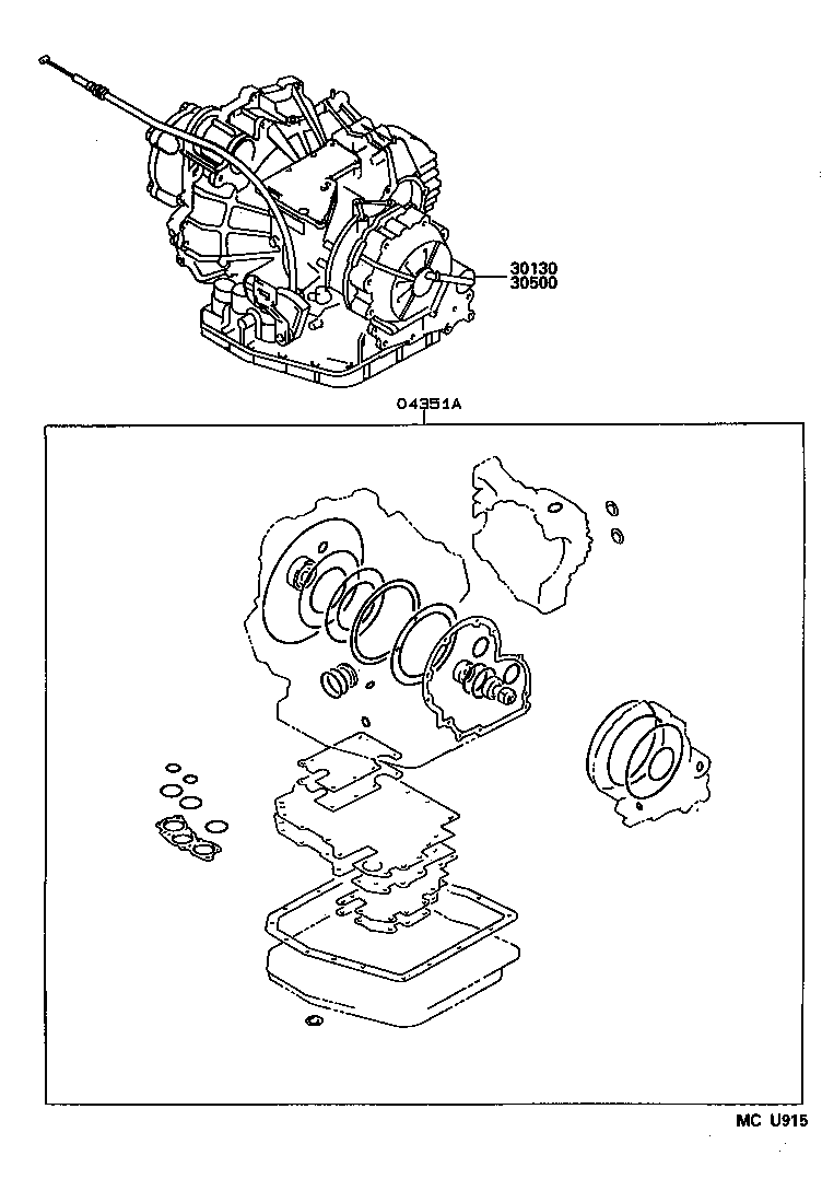 SCEPTER WG CP |  TRANSAXLE OR TRANSMISSION ASSY GASKET KIT ATM