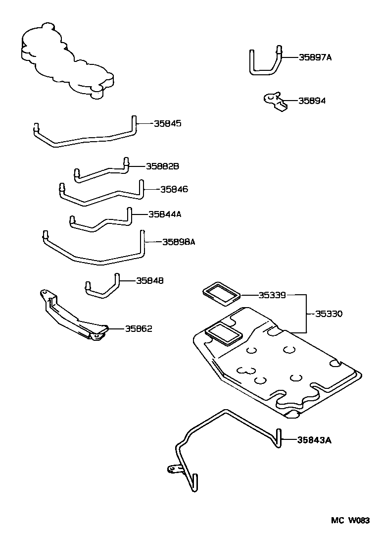  SCEPTER WG CP |  VALVE BODY OIL STRAINER ATM