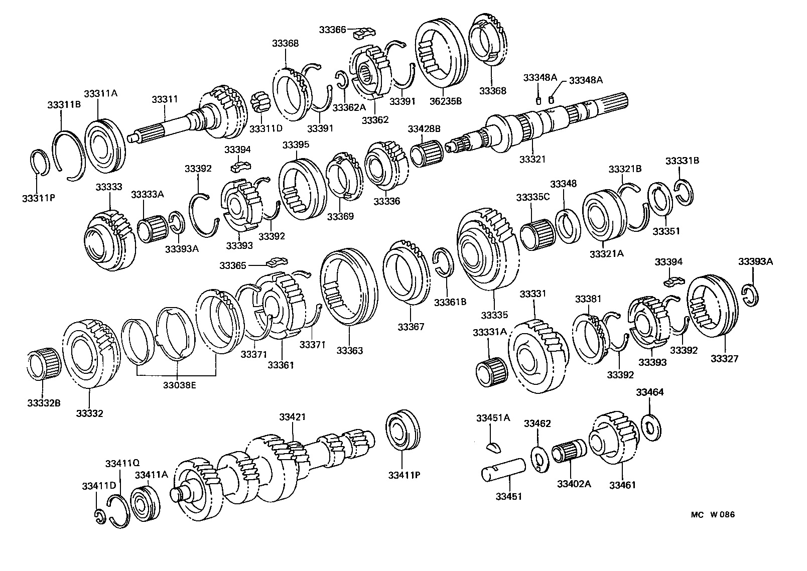  LAND CRUISER VAN |  TRANSMISSION GEAR MTM