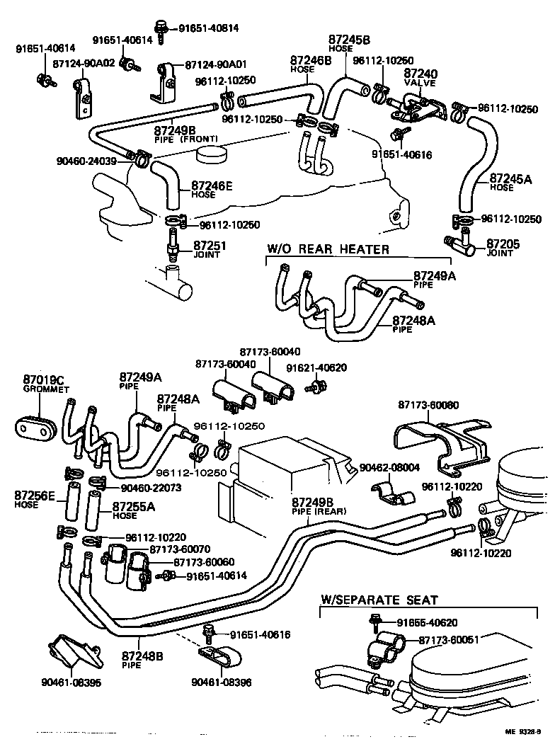  LAND CRUISER 40 |  HEATING AIR CONDITIONING WATER PIPING