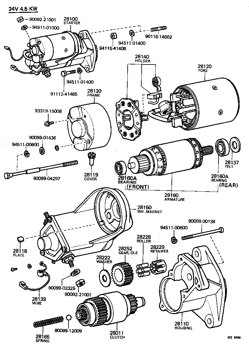  LAND CRUISER 40 50 |  STARTER