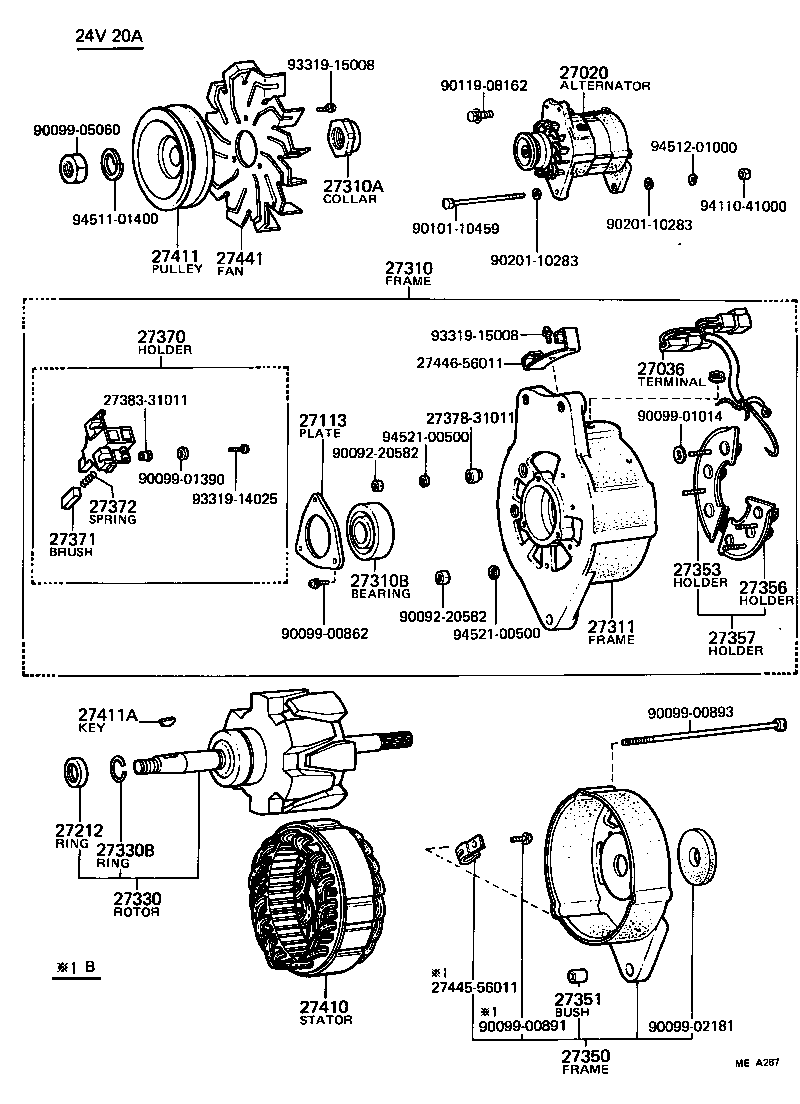  LAND CRUISER 40 50 |  ALTERNATOR