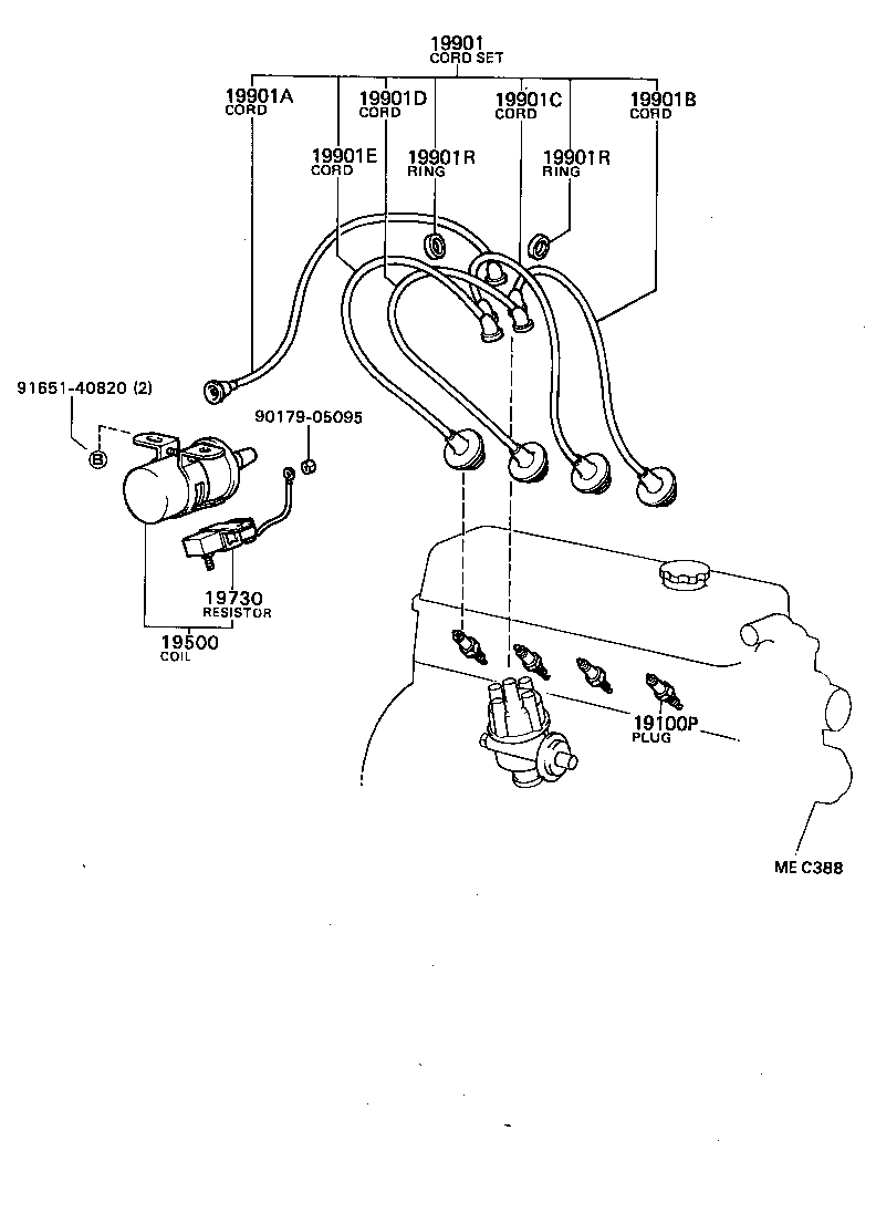  TOWN MASTERACE V WG |  IGNITION COIL SPARK PLUG