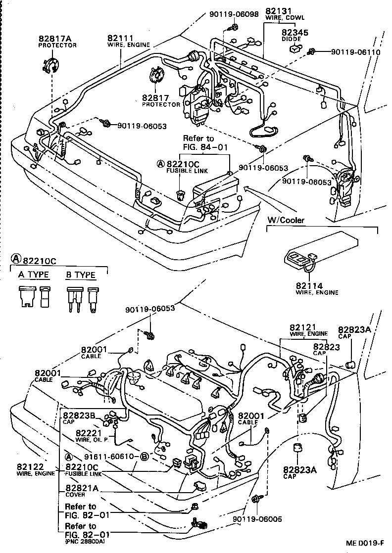 TOYOTA COROLLAAE82-FLMSE - ELECTRICAL - WIRING CLAMP | Japan Parts EU | Ae82 Engine Wiring | | Japan Parts EU
