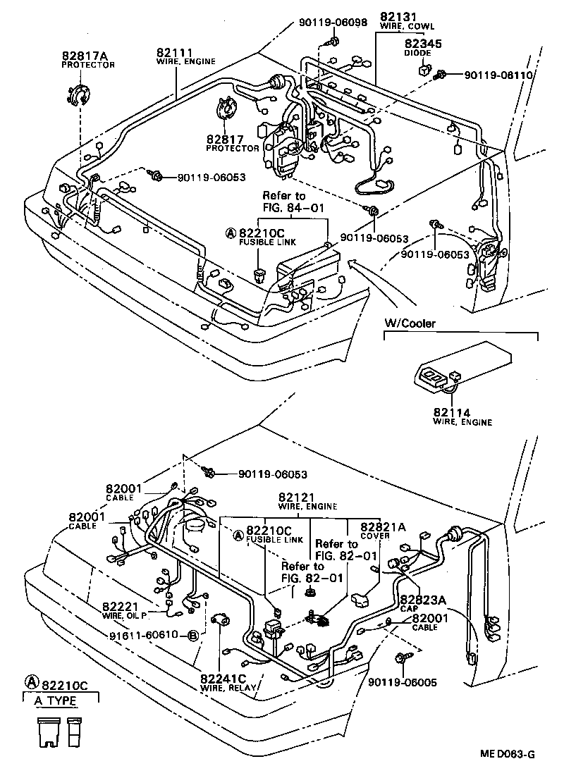 TOYOTA COROLLAAE81-FLHSS - ELECTRICAL - WIRING CLAMP | Japan Parts EU
