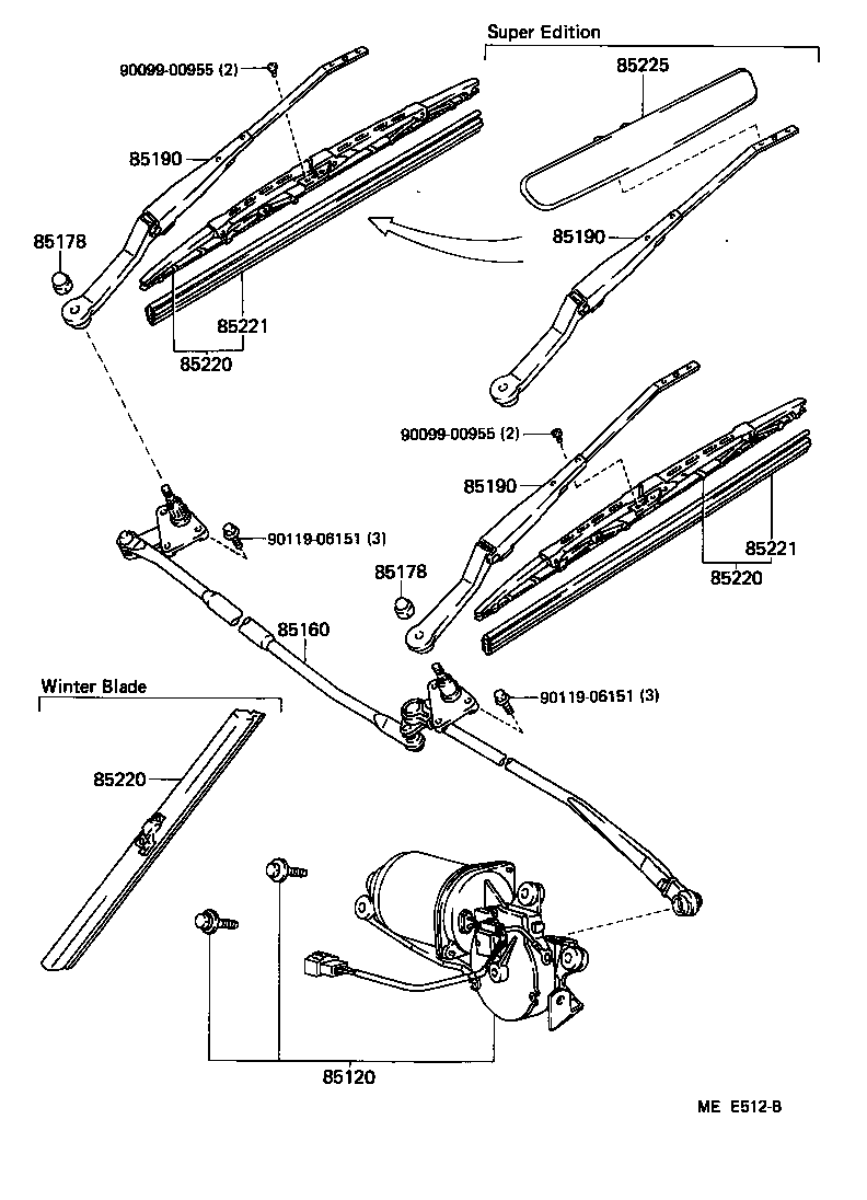  MR2 |  WINDSHIELD WIPER