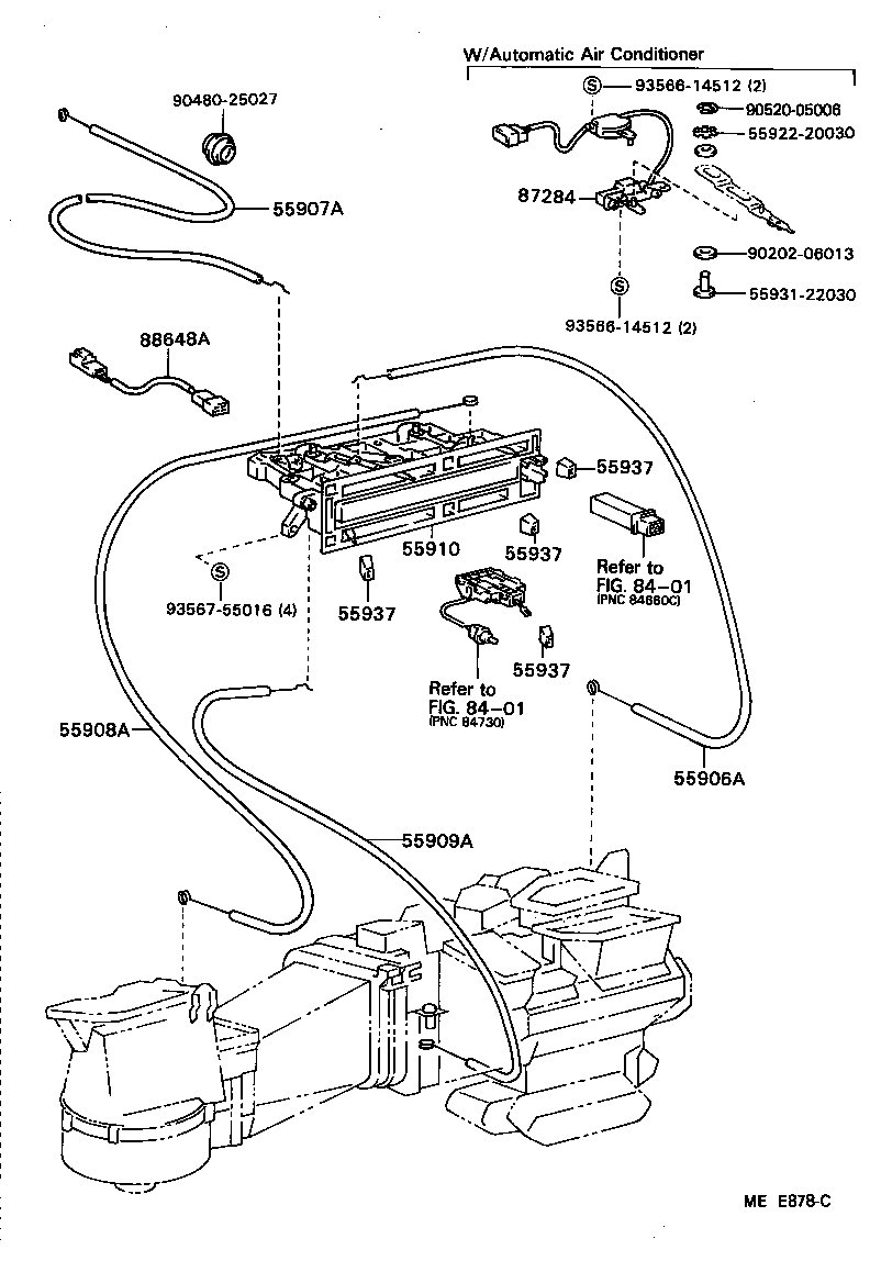  CHASER |  HEATING AIR CONDITIONING CONTROL AIR DUCT