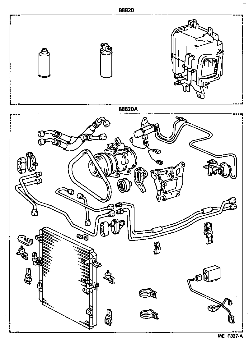 LAND CRUISER S T H T |  HEATING AIR CONDITIONING SET