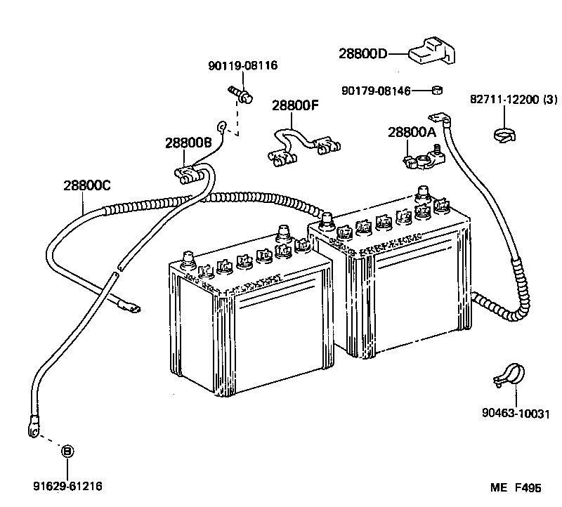  LAND CRUISER S T H T |  BATTERY BATTERY CABLE