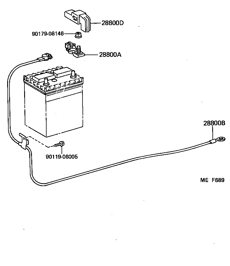  MR2 |  BATTERY BATTERY CABLE