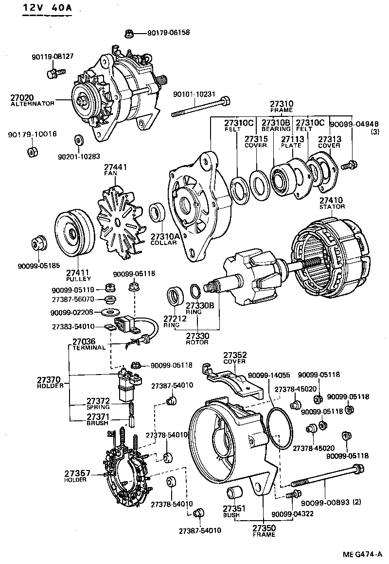  HILUX |  ALTERNATOR