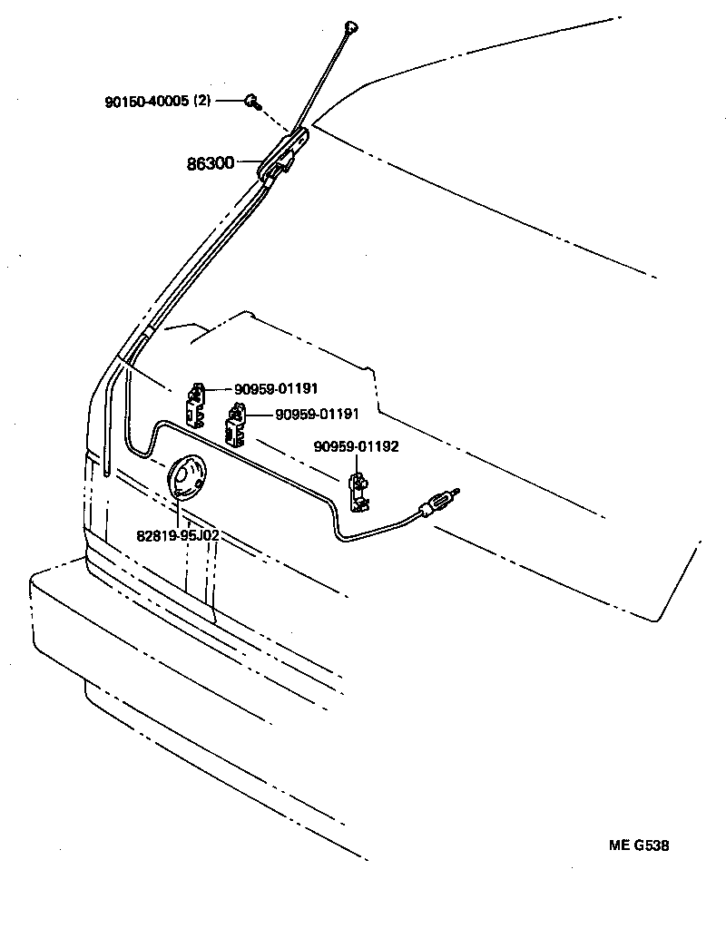  LITEACE VAN WAGON |  ANTENNA