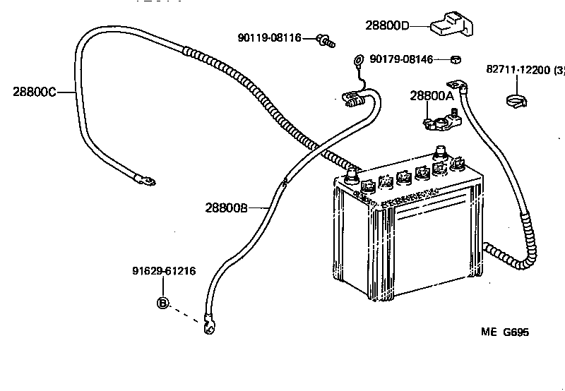  LAND CRUISER S T H T |  BATTERY BATTERY CABLE