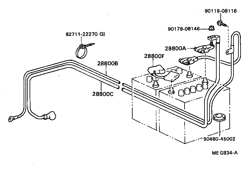  DYNA TOYOACE QUICK |  BATTERY BATTERY CABLE