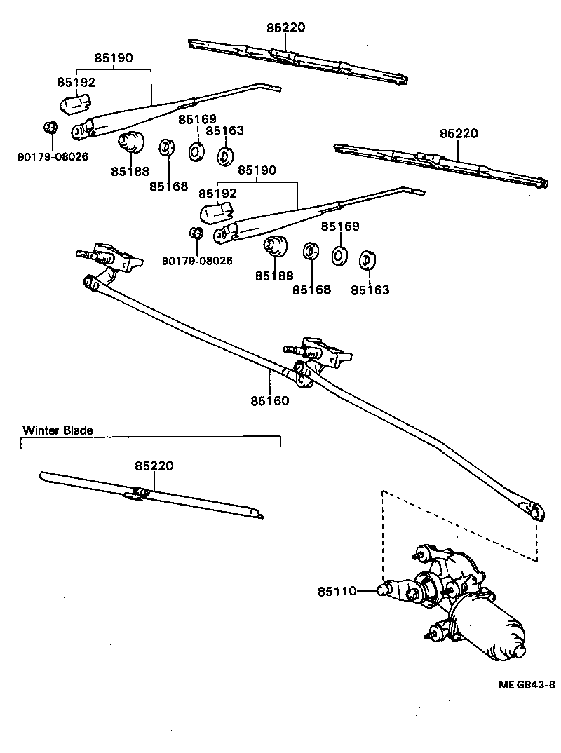  DYNA TOYOACE QUICK |  WINDSHIELD WIPER