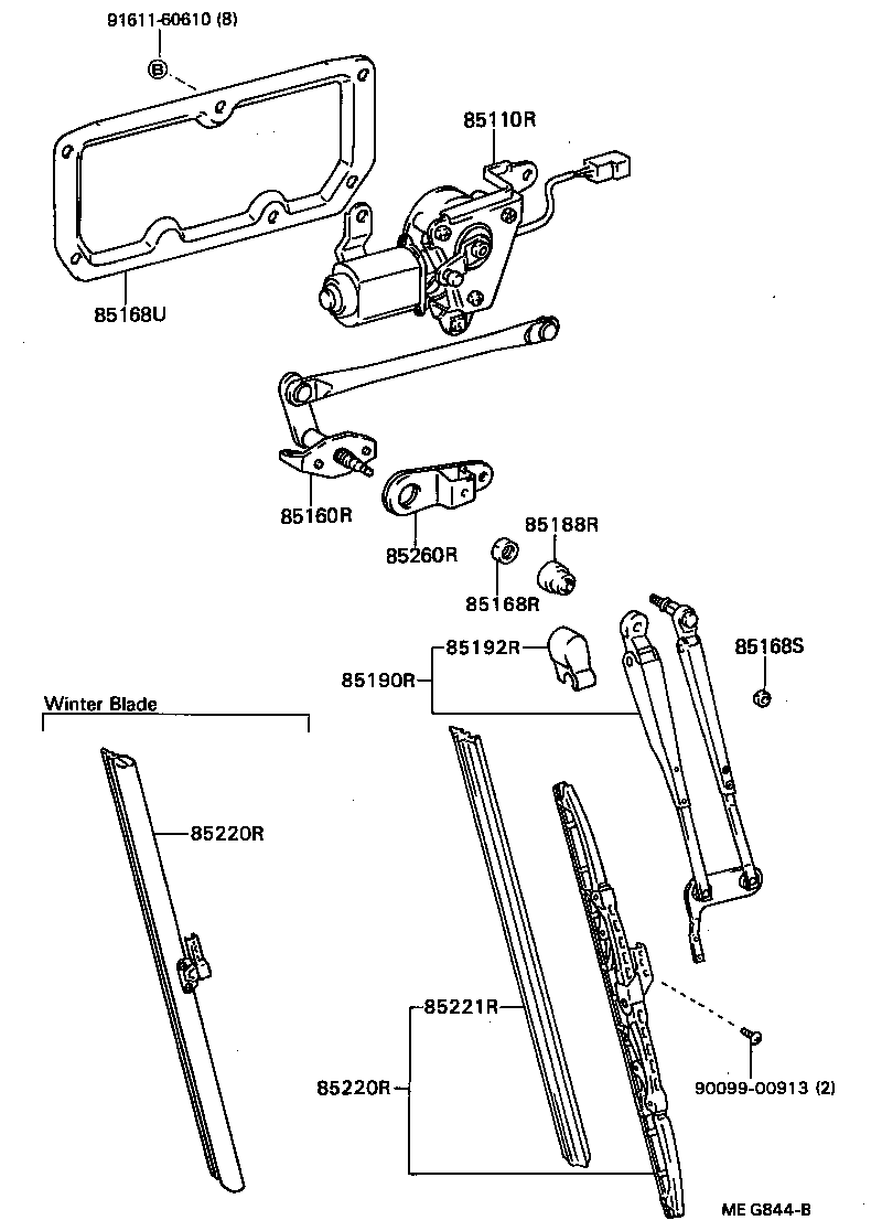  DYNA TOYOACE QUICK |  REAR WIPER
