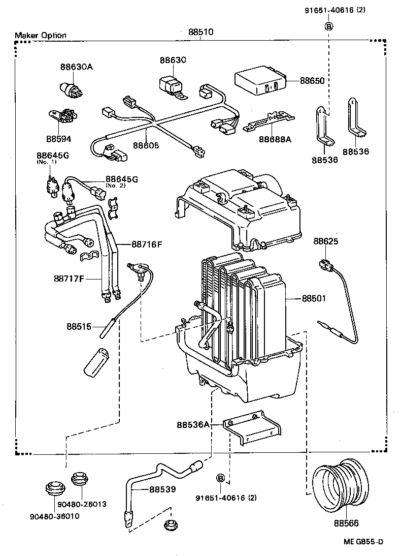  DYNA TOYOACE QUICK |  HEATING AIR CONDITIONING COOLER UNIT