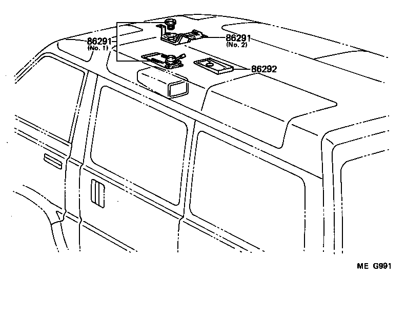  LITEACE VAN WAGON |  REAR MONITOR DISPLAY CAMERA