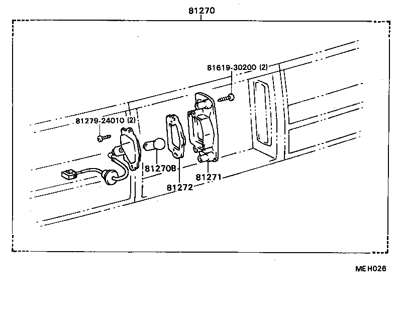  SOARER |  REAR LICENSE PLATE LAMP