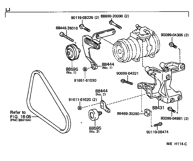  LAND CRUISER S T H T |  HEATING AIR CONDITIONING COMPRESSOR