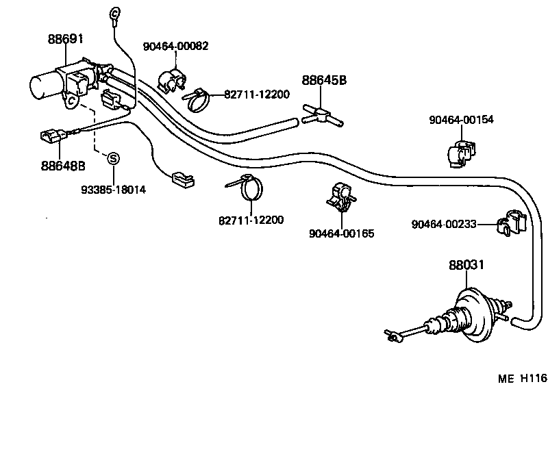  LAND CRUISER S T H T |  HEATING AIR CONDITIONING VACUUM PIPING