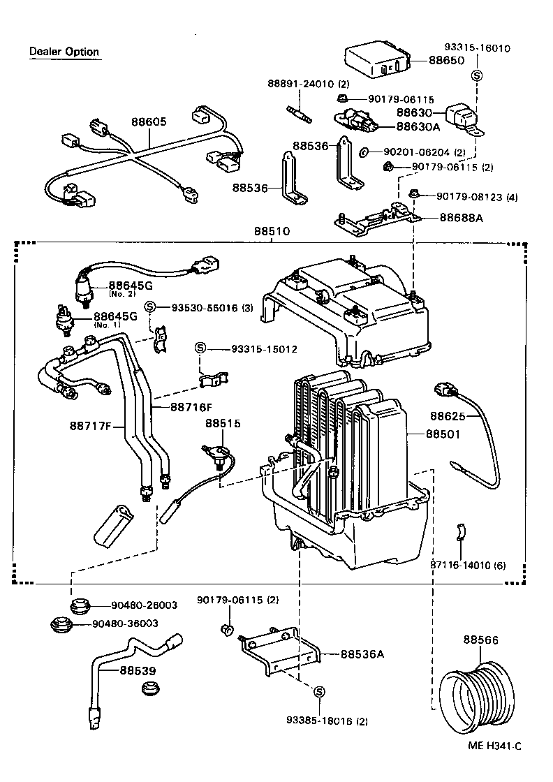  DYNA TOYOACE QUICK |  HEATING AIR CONDITIONING COOLER UNIT