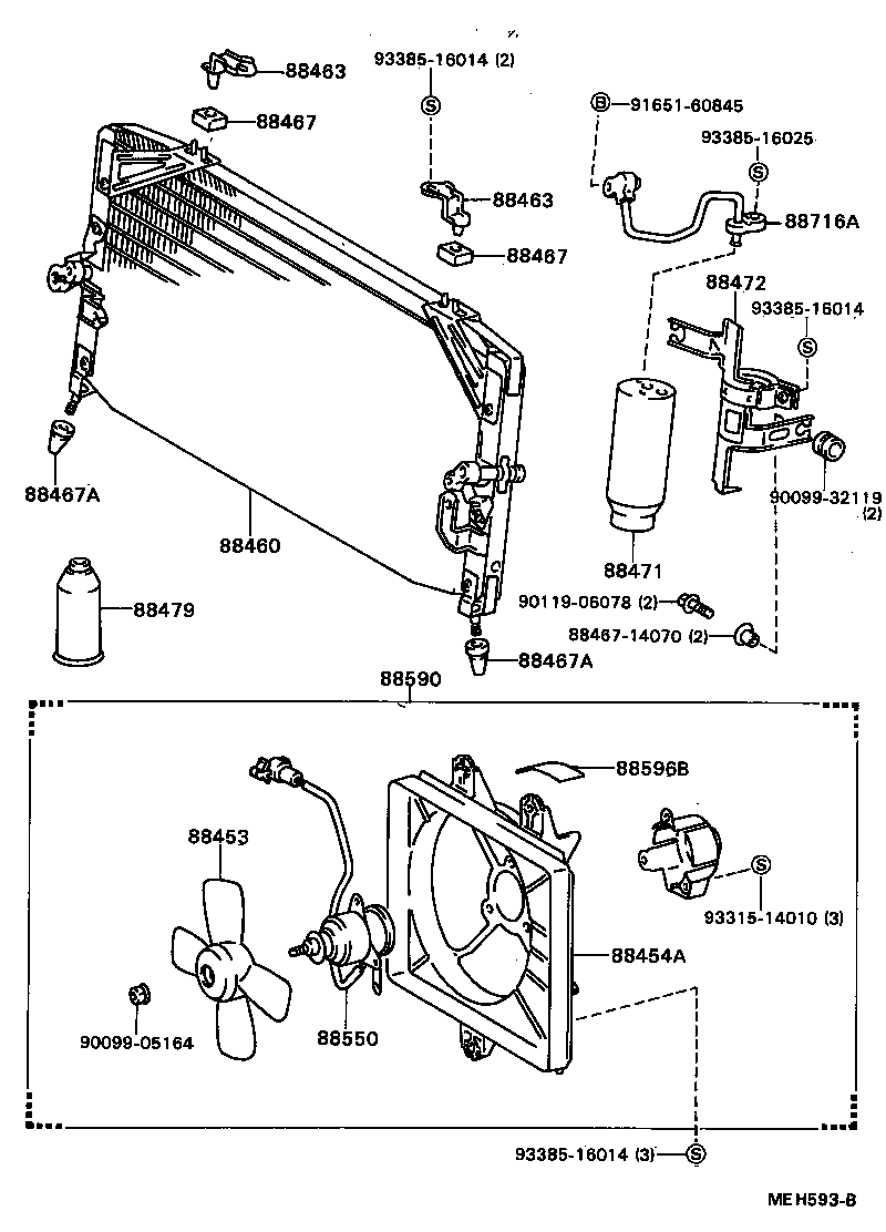  CAMRY VISTA |  HEATING AIR CONDITIONING COOLER PIPING