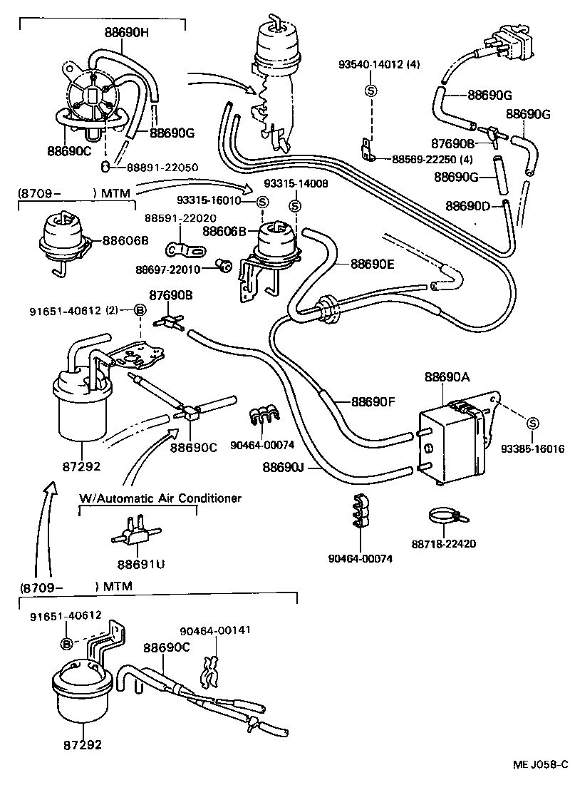  CHASER |  HEATING AIR CONDITIONING VACUUM PIPING
